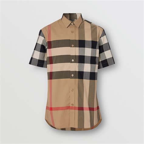 burberry cotton poplin shirt|burberry check cotton shirts.